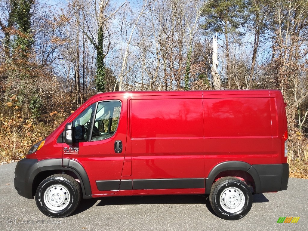 2021 ProMaster 1500 Low Roof Cargo Van - Deep Cherry Red Crystal Pearl / Black photo #1