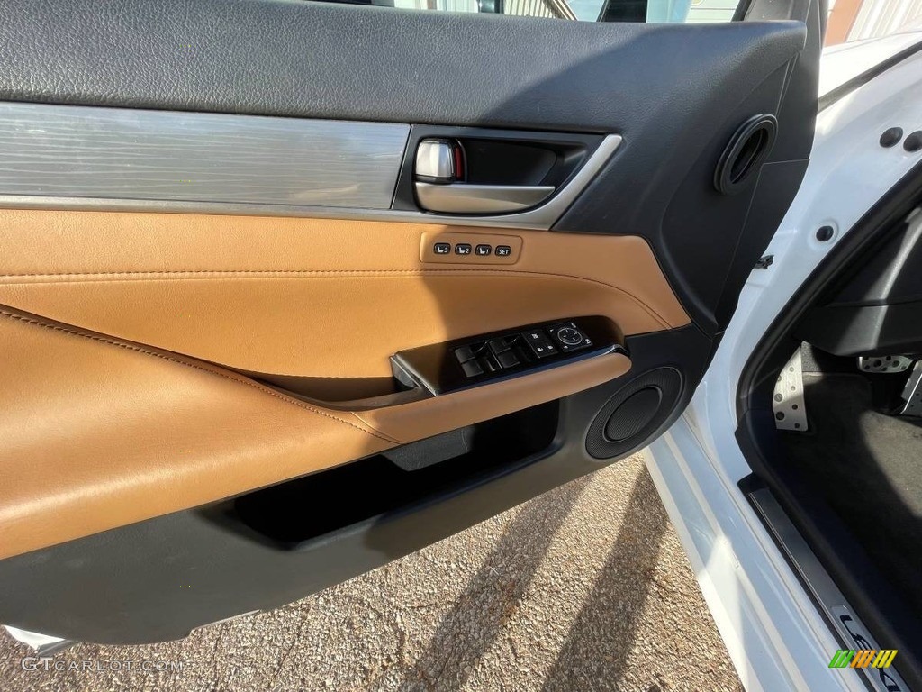 2015 Lexus GS 350 F Sport Sedan Flaxen Door Panel Photo #143334962
