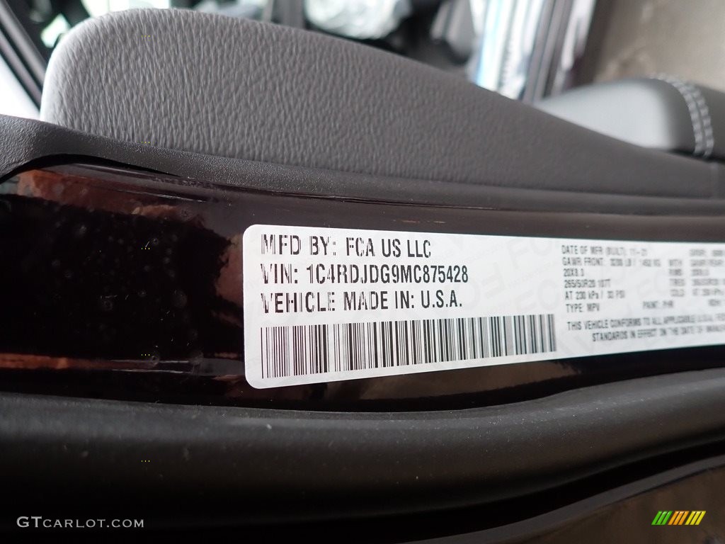 2021 Durango GT AWD - In-Violet / Black photo #15