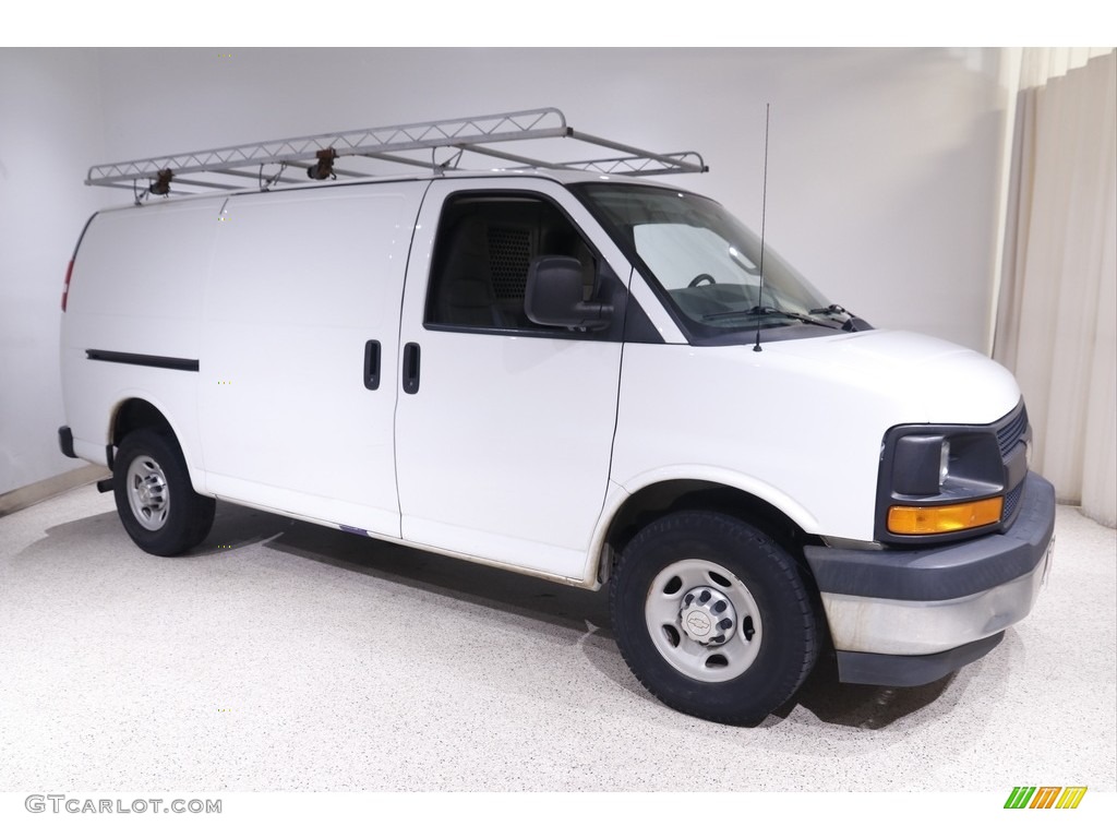 Summit White 2017 Chevrolet Express 2500 Cargo WT Exterior Photo #143336366