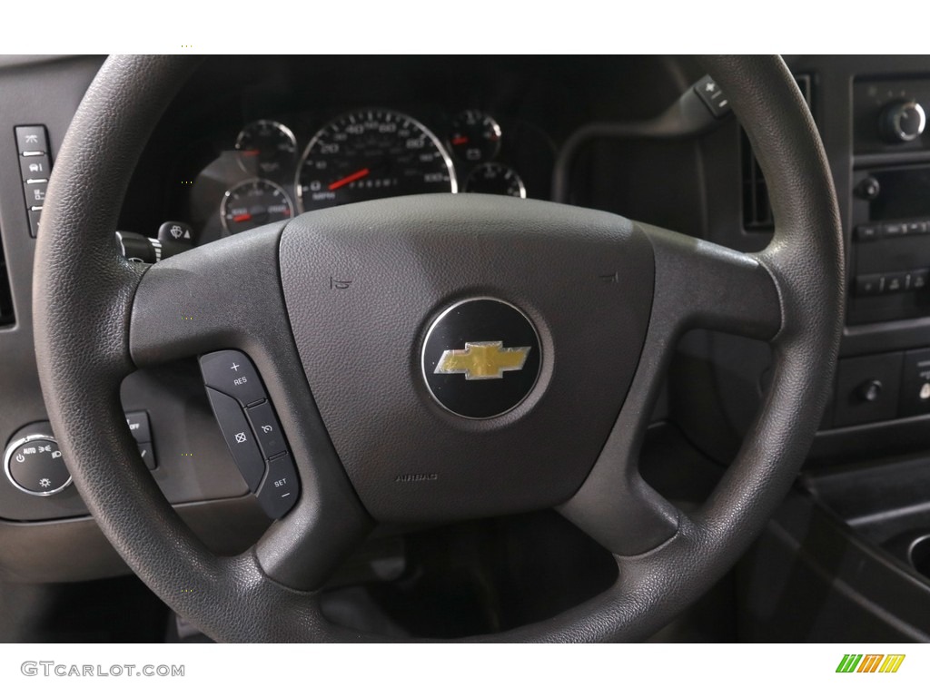 2017 Chevrolet Express 2500 Cargo WT Medium Pewter Steering Wheel Photo #143336447