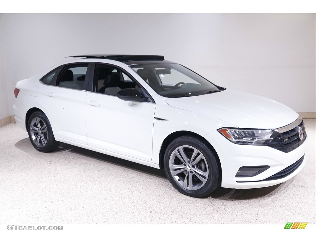Pure White 2019 Volkswagen Jetta R-Line Exterior Photo #143336495