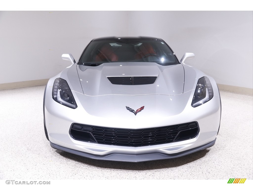 2017 Corvette Z06 Coupe - Blade Silver Metallic / Adrenaline Red photo #2