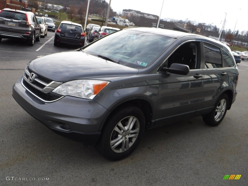 2010 CR-V EX AWD - Polished Metal Metallic / Black photo #6