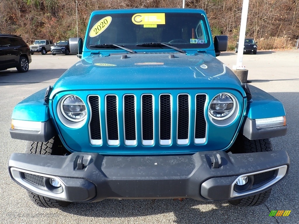 2020 Wrangler Unlimited Sahara 4x4 - Bikini Pearl / Black photo #9