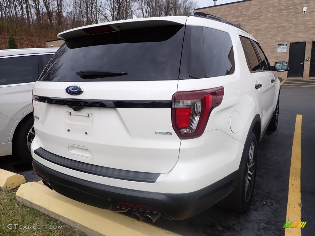 2018 Explorer Sport 4WD - White Platinum / Ebony Black photo #4