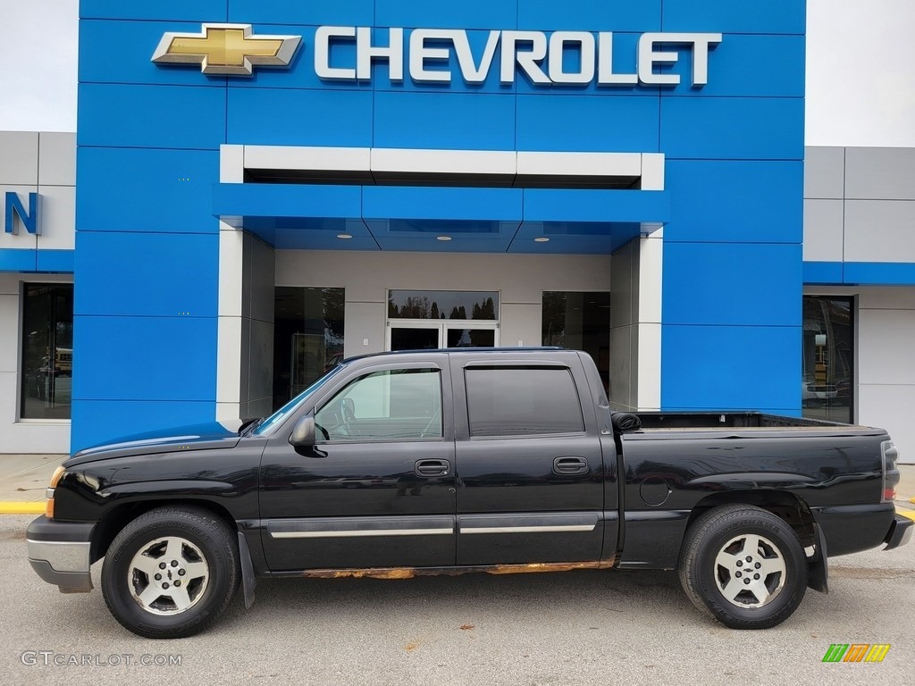 2005 Silverado 1500 LS Crew Cab - Black / Medium Gray photo #1