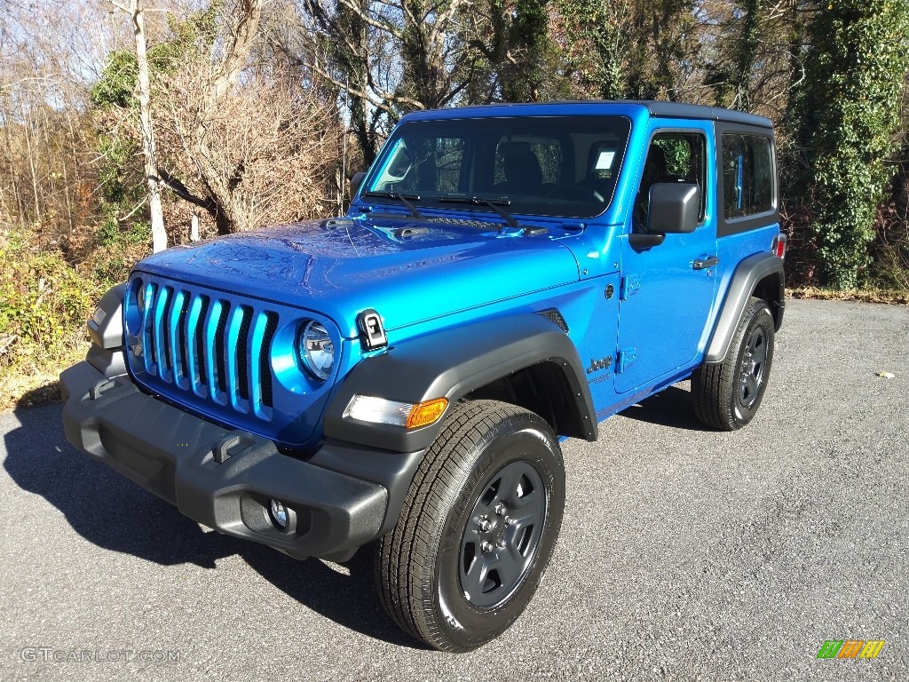 Hydro Blue Pearl 2021 Jeep Wrangler Sport 4x4 Exterior Photo #143340016
