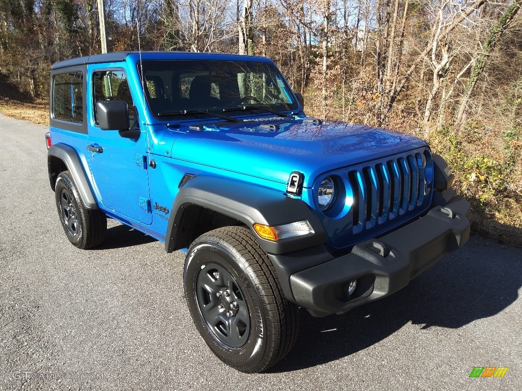 2021 Wrangler Sport 4x4 - Hydro Blue Pearl / Black photo #4
