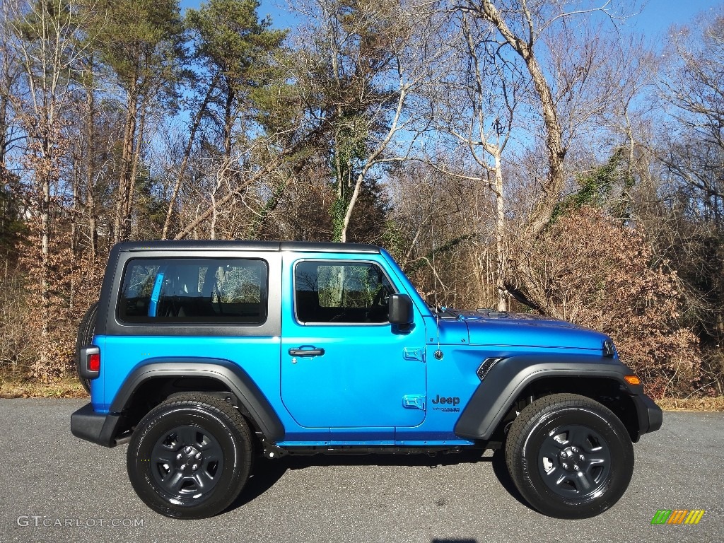 2021 Wrangler Sport 4x4 - Hydro Blue Pearl / Black photo #5