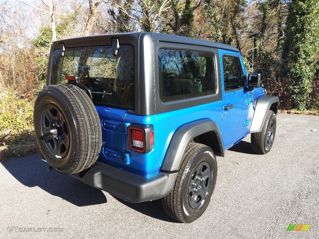 2021 Wrangler Sport 4x4 - Hydro Blue Pearl / Black photo #6