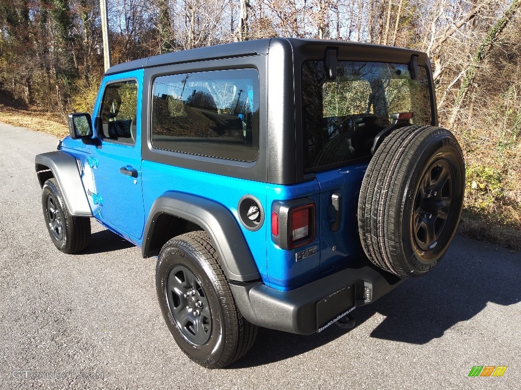 2021 Wrangler Sport 4x4 - Hydro Blue Pearl / Black photo #8