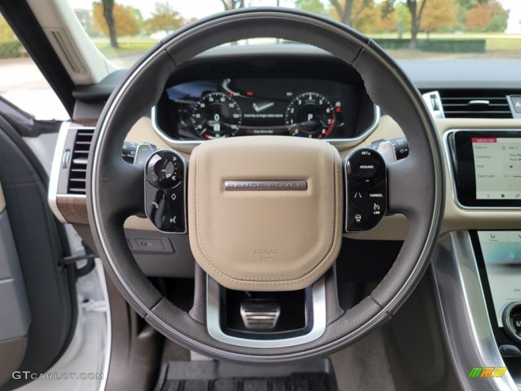 2022 Land Rover Range Rover Sport HSE Silver Edition Almond/Espresso Steering Wheel Photo #143342665