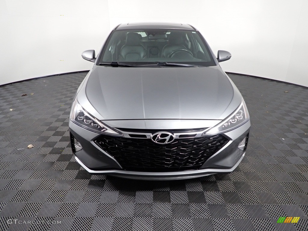 2019 Elantra Sport - Galactic Gray / Black photo #7