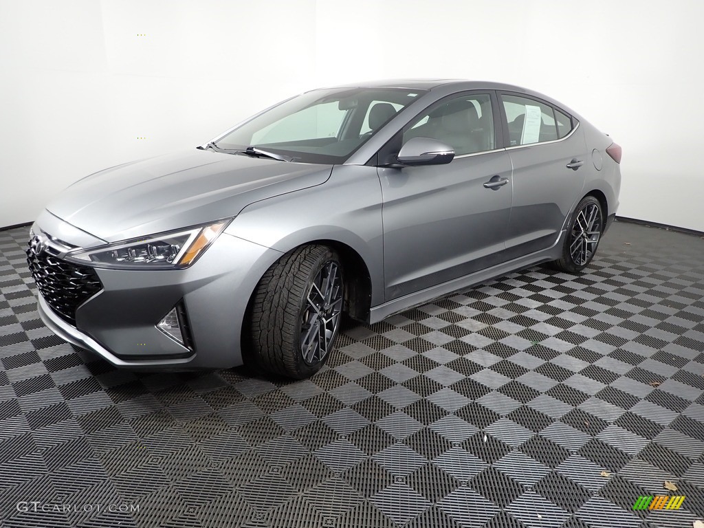 2019 Elantra Sport - Galactic Gray / Black photo #10