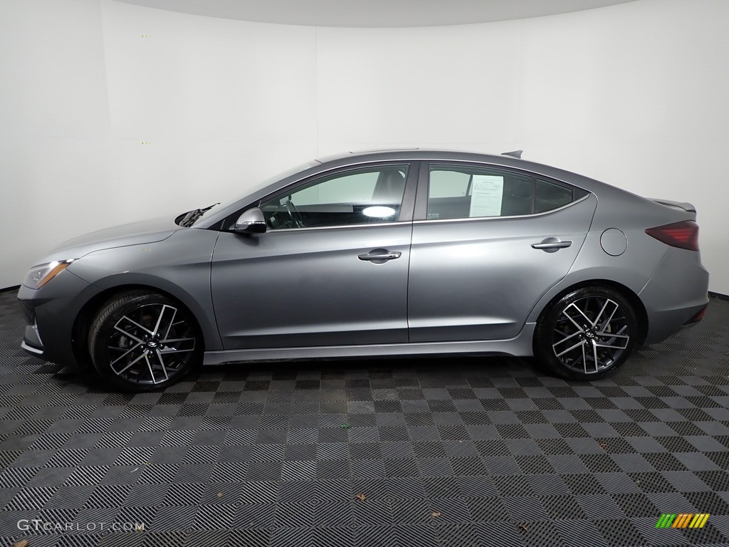 2019 Elantra Sport - Galactic Gray / Black photo #11