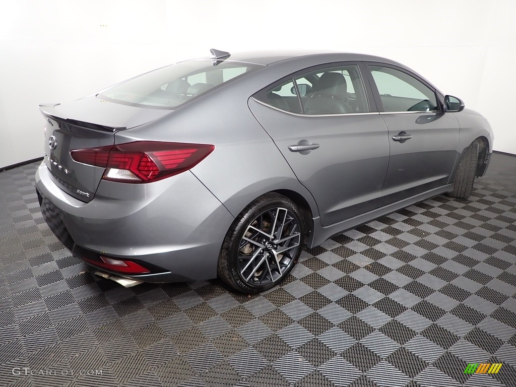 2019 Elantra Sport - Galactic Gray / Black photo #16