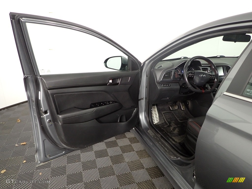 2019 Elantra Sport - Galactic Gray / Black photo #17