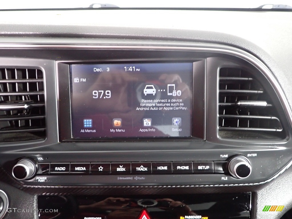 2019 Elantra Sport - Galactic Gray / Black photo #25
