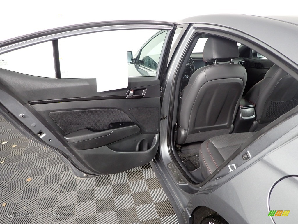 2019 Elantra Sport - Galactic Gray / Black photo #30