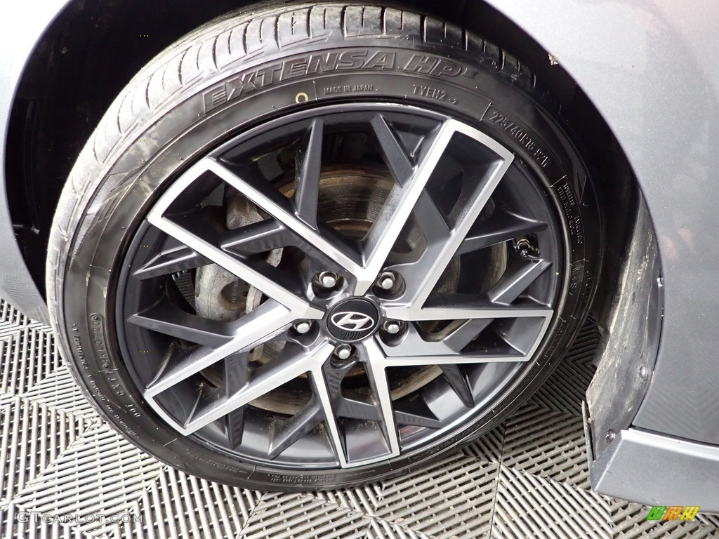 2019 Elantra Sport - Galactic Gray / Black photo #40