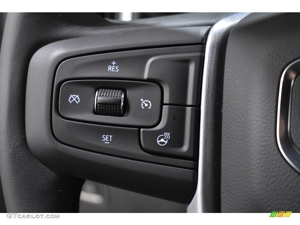 2021 GMC Sierra 1500 Elevation Crew Cab 4WD Jet Black Steering Wheel Photo #143343988
