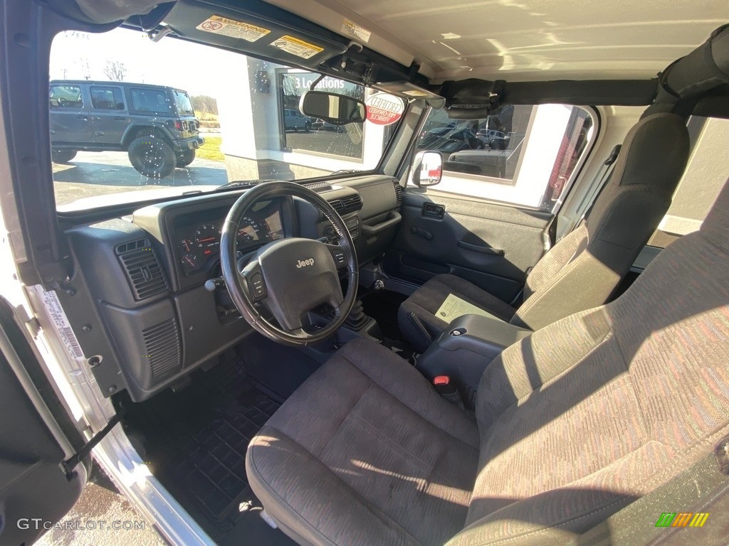 2004 Wrangler Rubicon 4x4 - Bright Silver Metallic / Dark Slate Gray photo #13