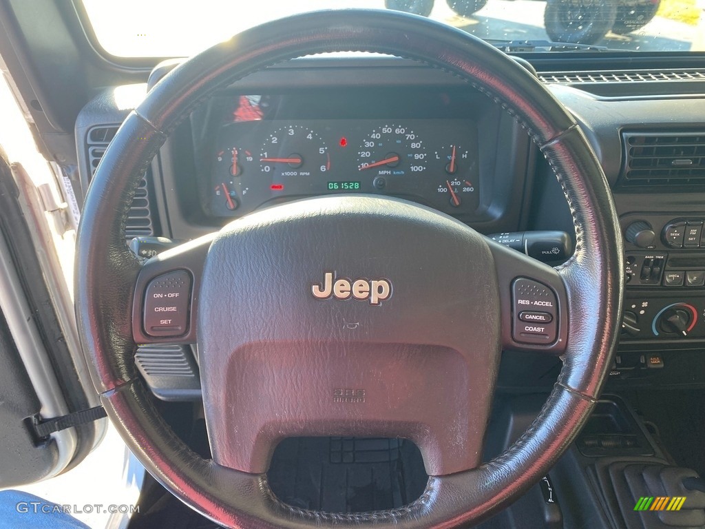 2004 Wrangler Rubicon 4x4 - Bright Silver Metallic / Dark Slate Gray photo #14