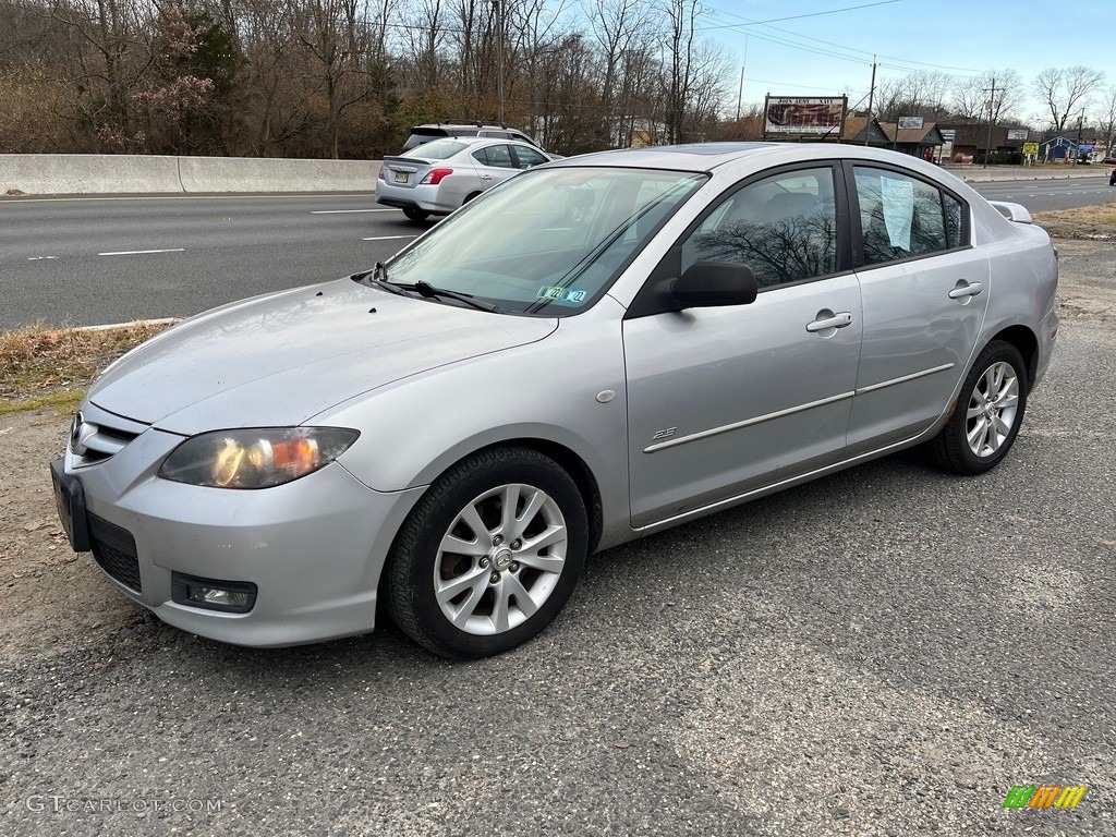 2007 MAZDA3 s Sport Sedan - Sunlight Silver Metallic / Gray/Black photo #6
