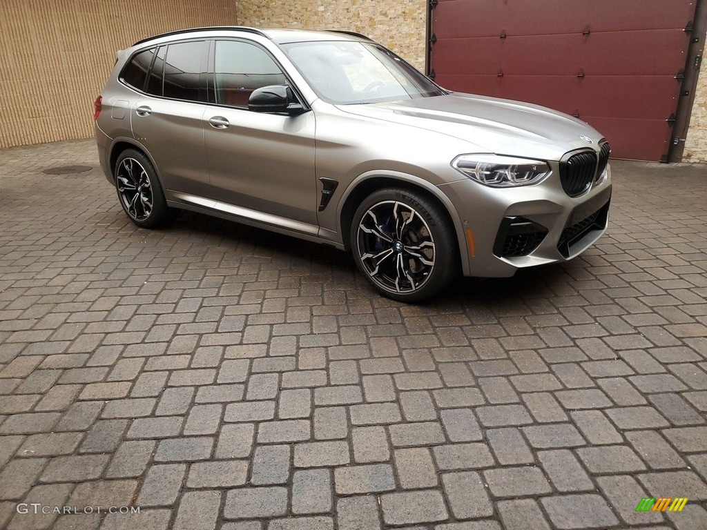 2020 X3 M Competition - Donington Grey Metallic / Sakhir Orange/Black photo #3