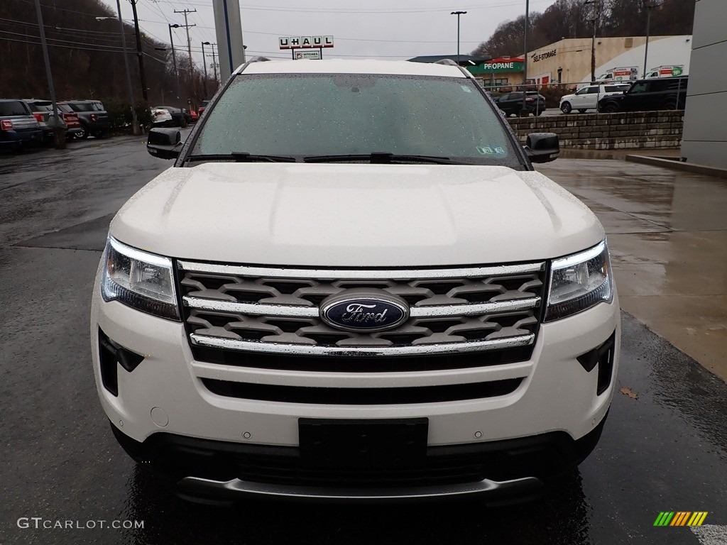 2018 Explorer XLT 4WD - Oxford White / Ebony Black photo #8