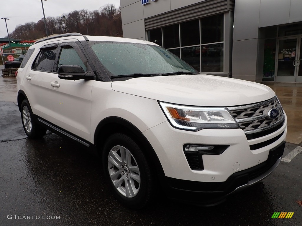 2018 Explorer XLT 4WD - Oxford White / Ebony Black photo #9