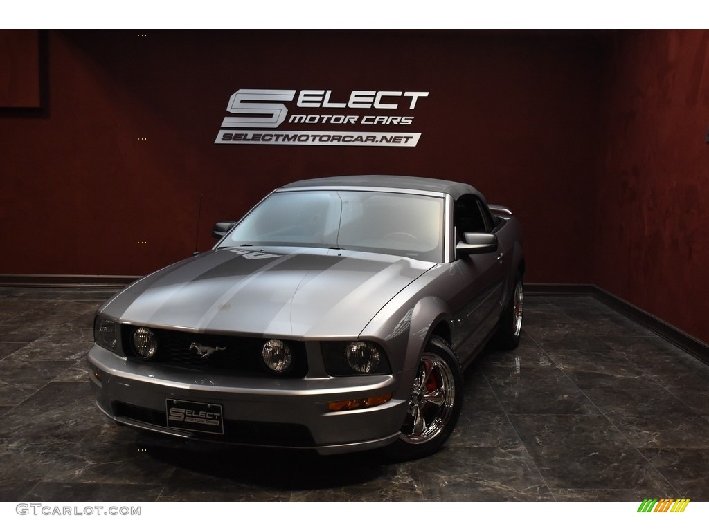 2006 Mustang GT Premium Convertible - Tungsten Grey Metallic / Red/Dark Charcoal photo #1