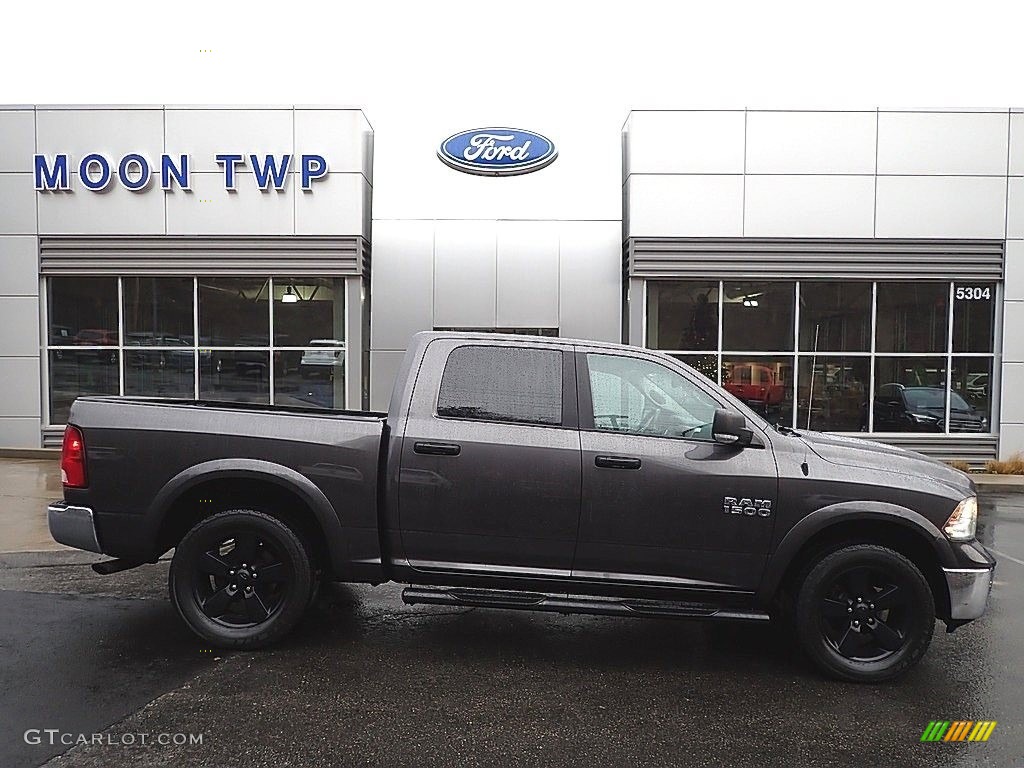 2015 1500 Outdoorsman Crew Cab 4x4 - Granite Crystal Metallic / Black/Diesel Gray photo #1