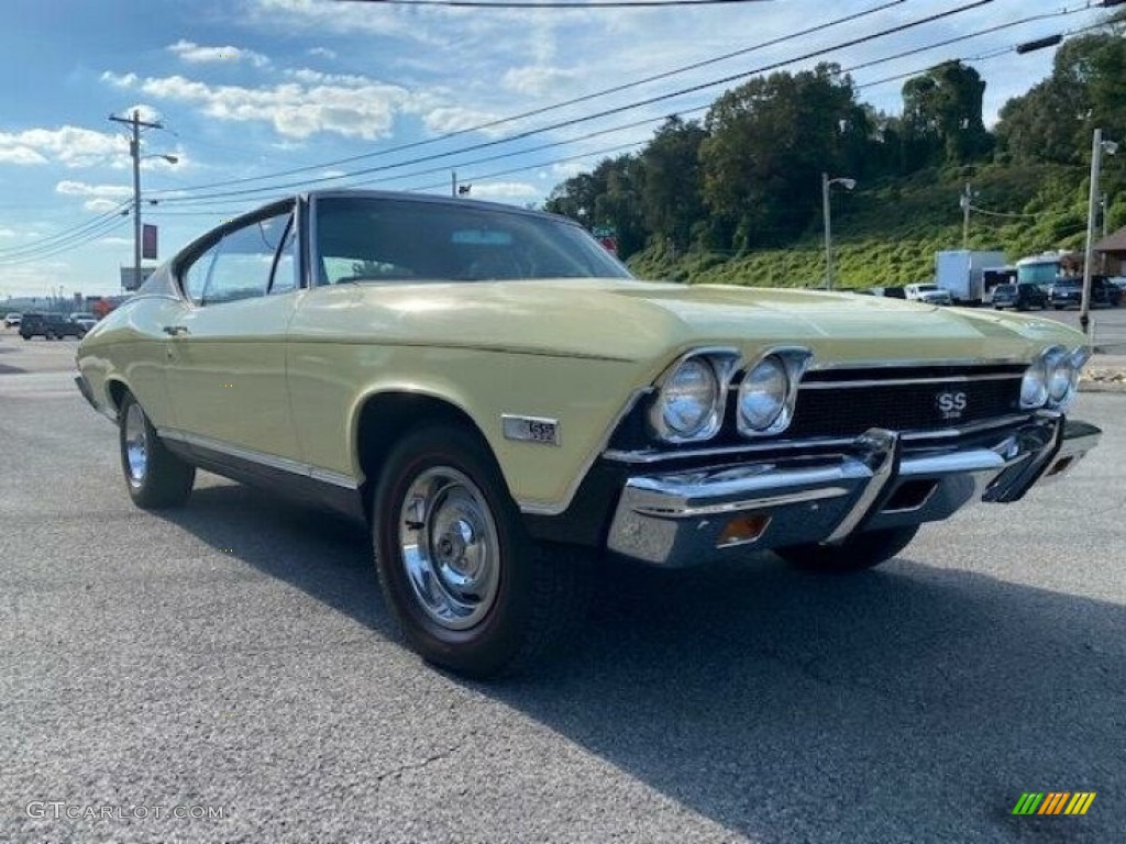 Yellow 1968 Chevrolet Chevelle SS 396 Sport Coupe Exterior Photo #143348625