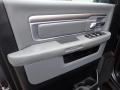 Black/Diesel Gray 2015 Ram 1500 Outdoorsman Crew Cab 4x4 Door Panel
