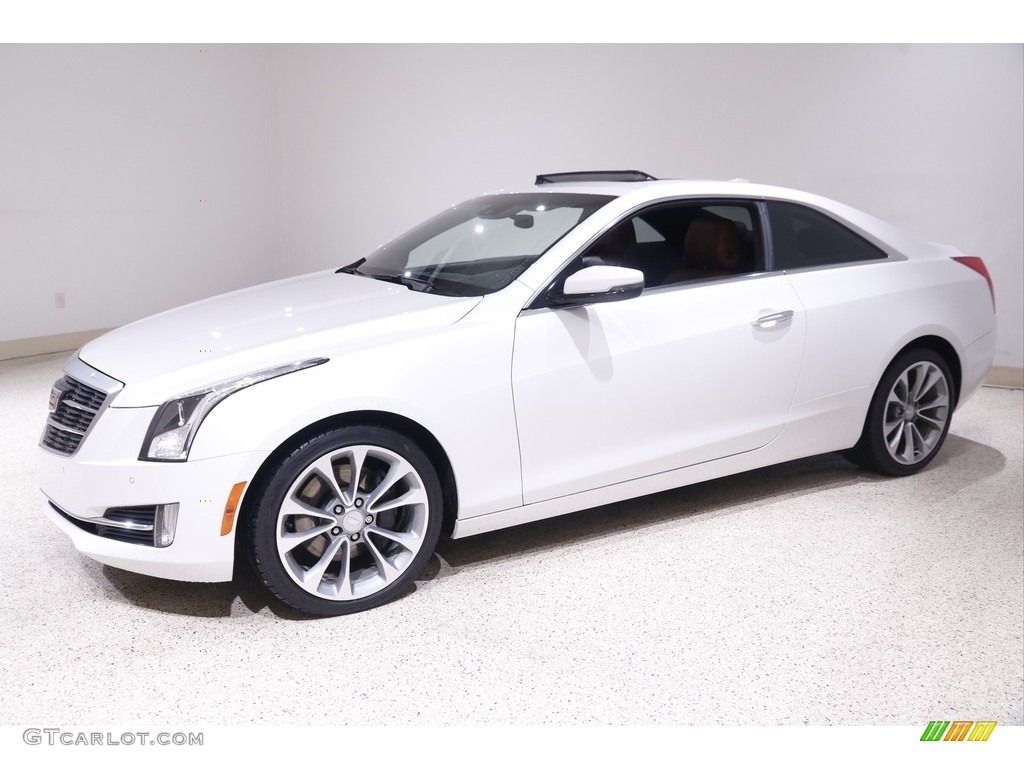 Crystal White Tricoat 2015 Cadillac ATS 3.6 Performance AWD Coupe Exterior Photo #143349483