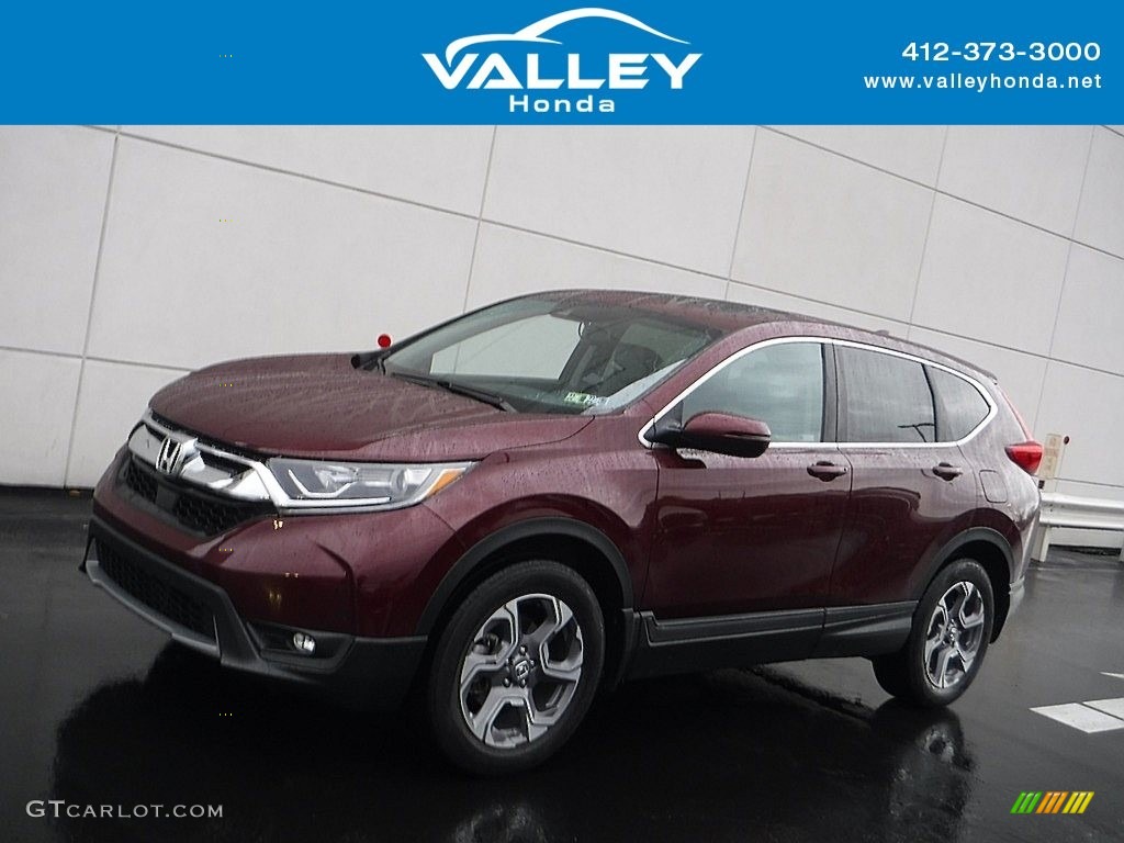 2019 CR-V EX-L AWD - Basque Red Pearl II / Gray photo #1