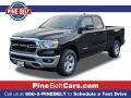 2022 Diamond Black Crystal Pearl Ram 1500 Big Horn Quad Cab 4x4  photo #1