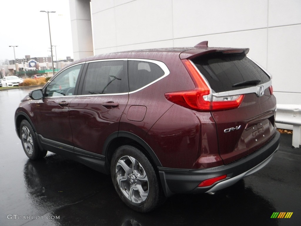 2019 CR-V EX-L AWD - Basque Red Pearl II / Gray photo #10