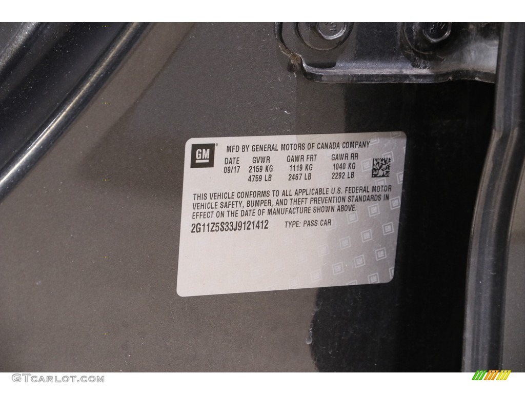 2018 Impala LS - Nightfall Gray Metallic / Jet Black/Dark Titanium photo #20
