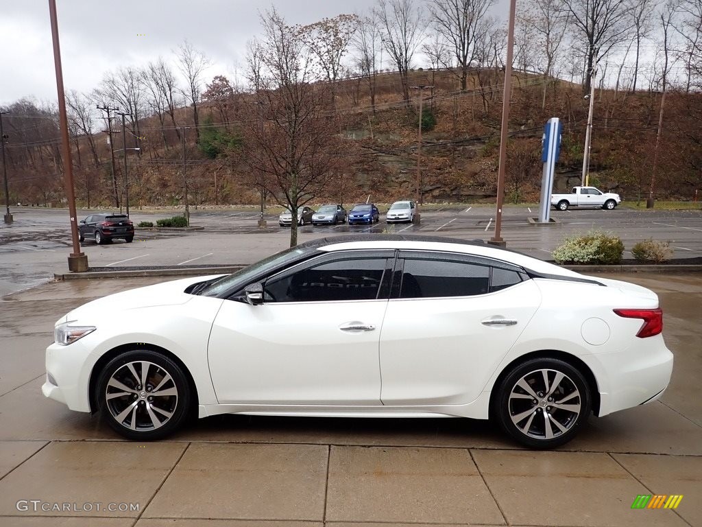 2017 Maxima Platinum - Pearl White / Charcoal photo #6