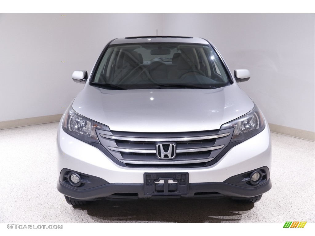 2014 CR-V EX AWD - Alabaster Silver Metallic / Gray photo #2