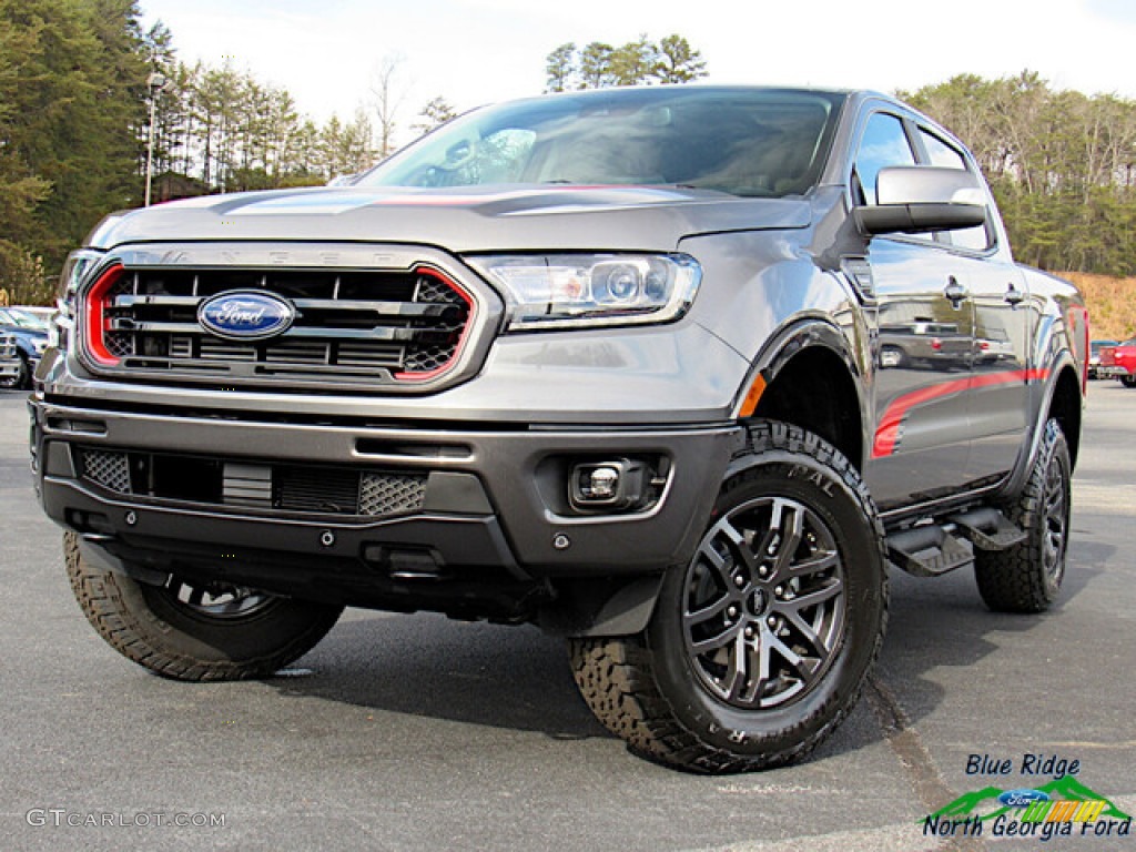 2021 Ranger Lariat Tremor SuperCrew 4x4 - Carbonized Gray Metallic / Ebony photo #1