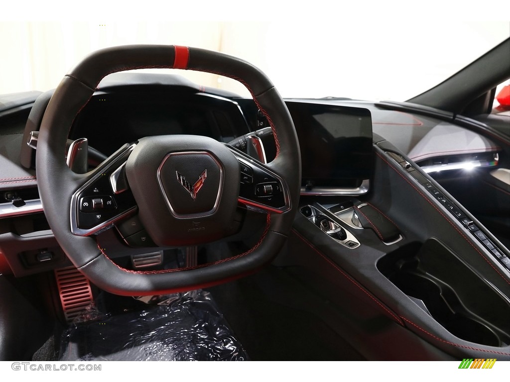 2020 Chevrolet Corvette Stingray Coupe Adrenaline Red/Jet Black Dashboard Photo #143354433