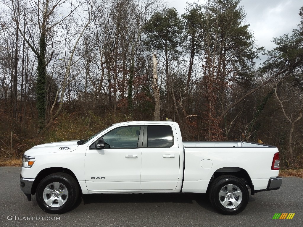 2022 1500 Big Horn Quad Cab 4x4 - Bright White / Black/Diesel Gray photo #1