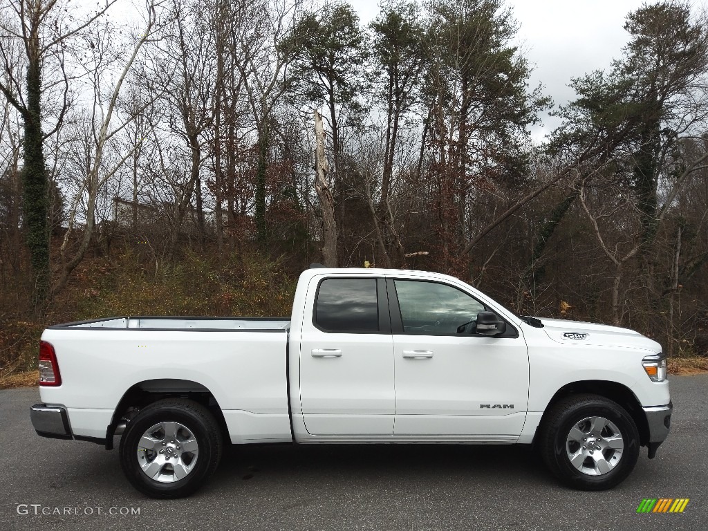 Bright White 2022 Ram 1500 Big Horn Quad Cab 4x4 Exterior Photo #143355063