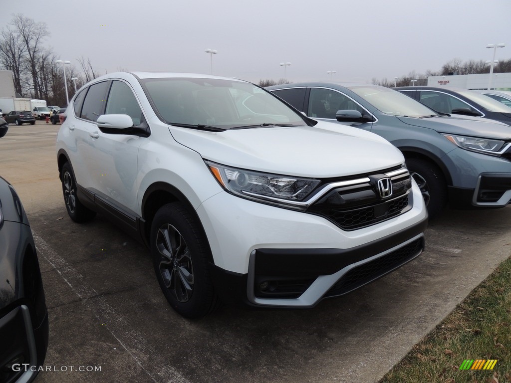 Platinum White Pearl 2022 Honda CR-V EX-L AWD Exterior Photo #143355549