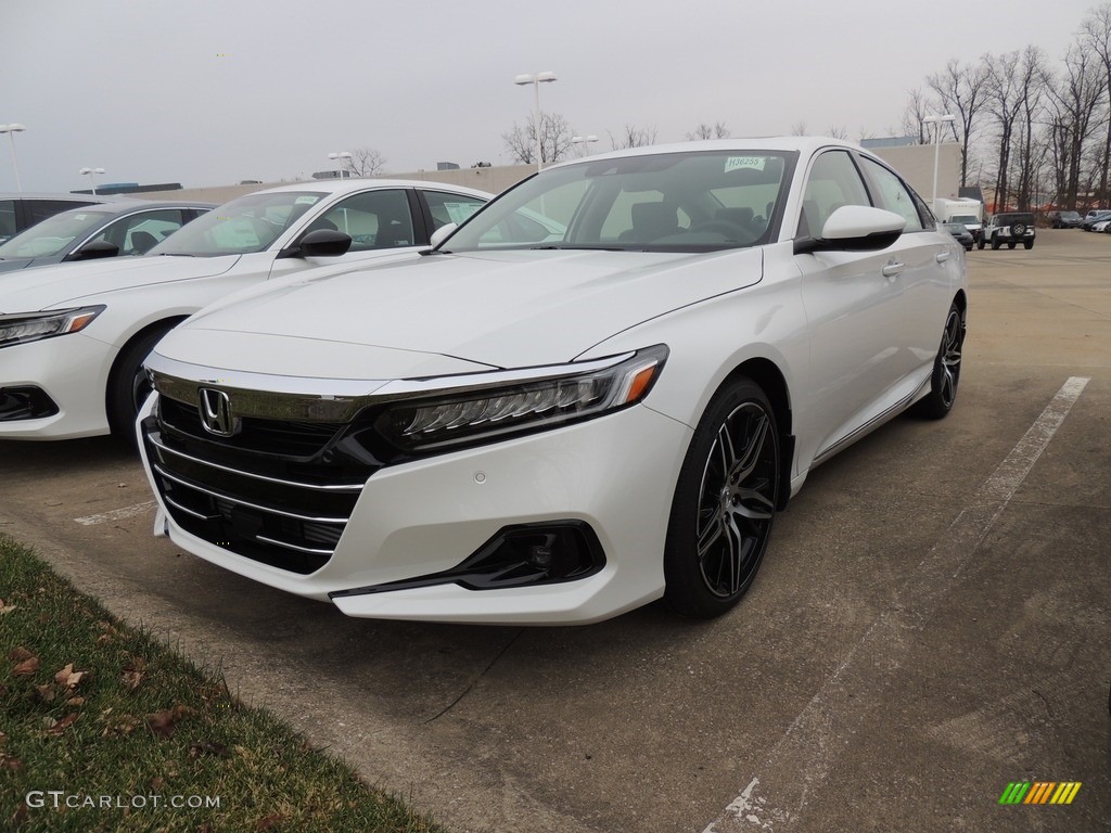 2021 Accord Touring - Platinum White Pearl / Black photo #1