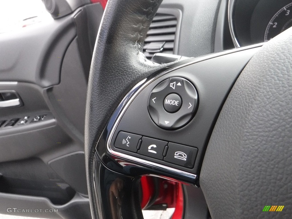 2017 Mitsubishi Outlander Sport SE Black Steering Wheel Photo #143356870